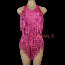 Fringe Bodysuit Women Nightclub Party Outfit Dance Costume One-piece Stage Wear
