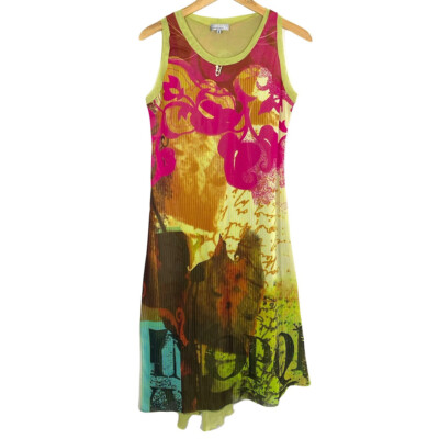 Cyber y2k Vintage 2000 s 2026 Grafik Mesh Kleid (By Cop Copine)
