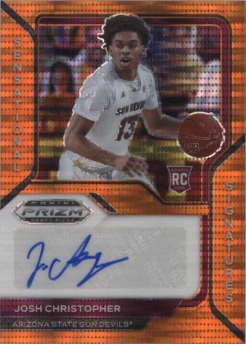 Justin Champagnie 2021-22 Panini Prizm Draft Rookie Auto Green #SS