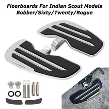 Rider Floorboards Footboards For Indian Scout/Bobber/Sixty/Twenty/Rogue 2015-25
