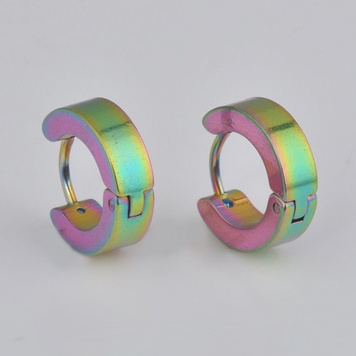 1Pair Men Women Stainless Steel Hypoallergenic Lobes Small Round Earrings 3-12mm - Picture 13 of 13