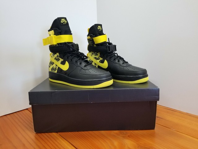 sf air force 1 high black dynamic yellow
