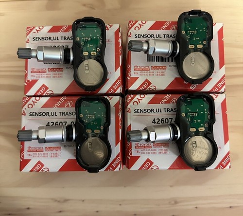 New 4PCS 42607-06030 TPMS Tire Pressure Sensor PMV-C015 Lexus Toyota OEM - Bild 3 von 3