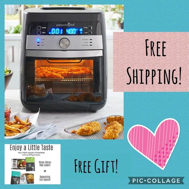 Pampered Chef Deluxe Air Fryer Black for sale online eBay