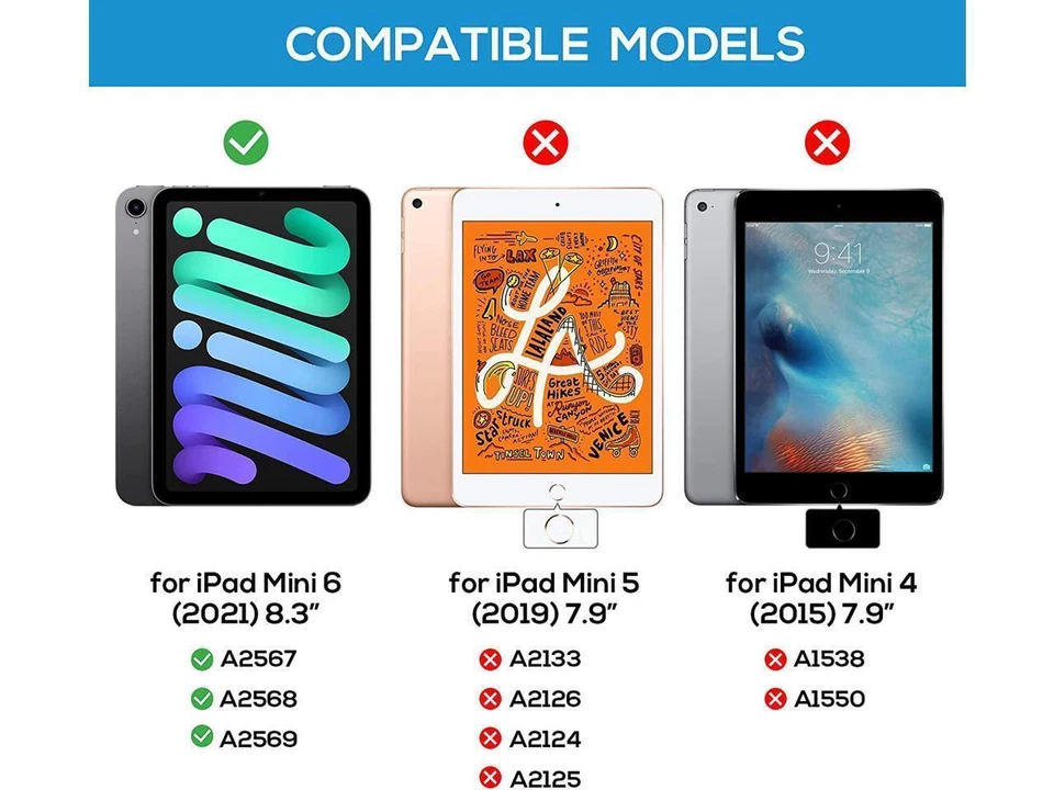 Wireless Keyboard Case for iPad Mini 7 Mini 6 8.3 inch with Trackpad Backlits - Image 2 of 4