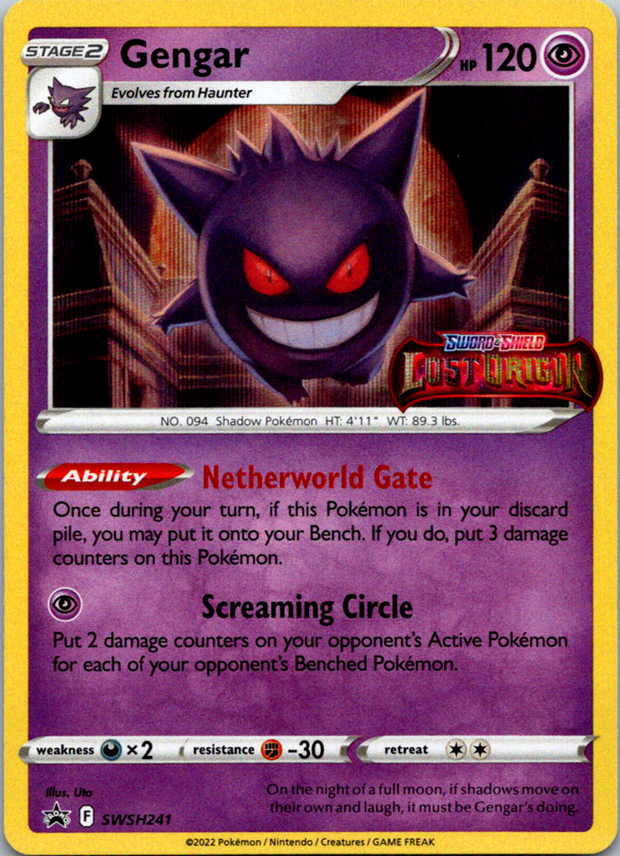 Gengar SWSH241 SWSH: Sword & Shield Promo Cards for sale | eBay