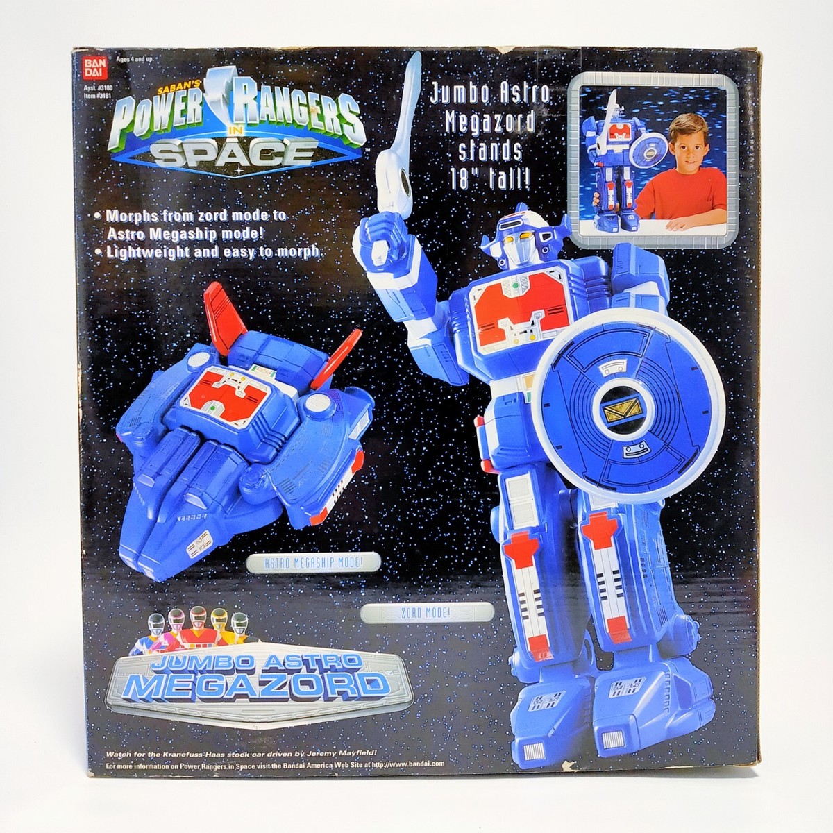 Bandai Mighty Morphin Power Rangers In Space 18” Jumbo Astro