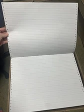 50 CT Dot Matrix Continuous Feed Computer Printer Paper 11"x 14 7/8" 20 LB CRAFT