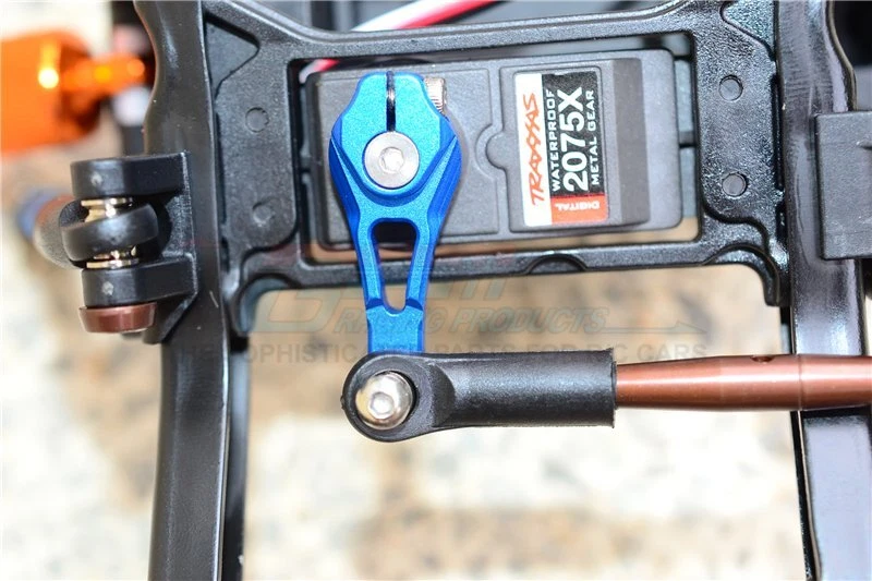 GPM Alum Servo Horn 25T w/Spring Steel Steering Link (6Pcs) Silver : TRX-4/TRX-6 - Image 3 of 4