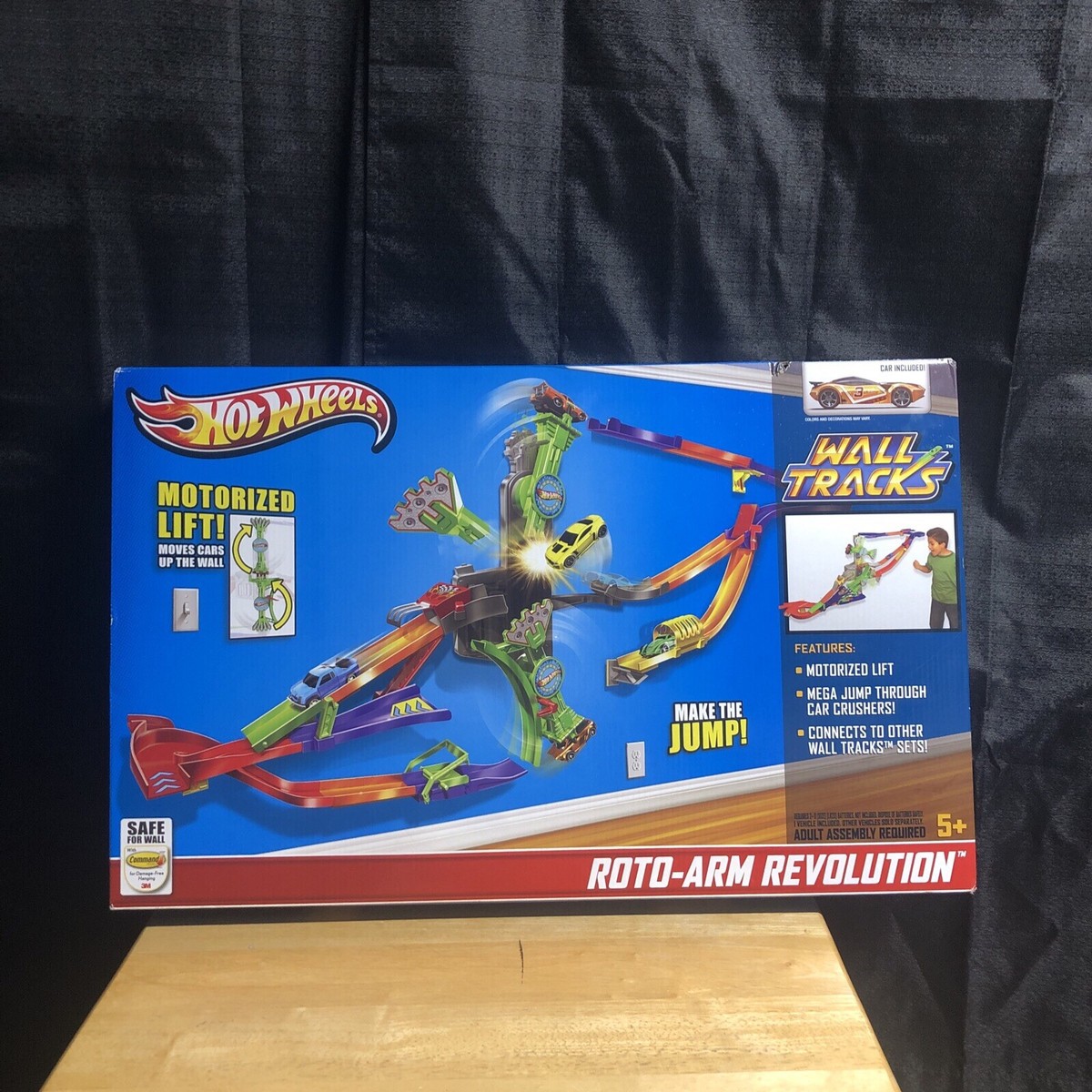 NEW HOT WHEELS ROTO ARM REVOLUTION WALL TRACKS RACETRACK PLAYSET