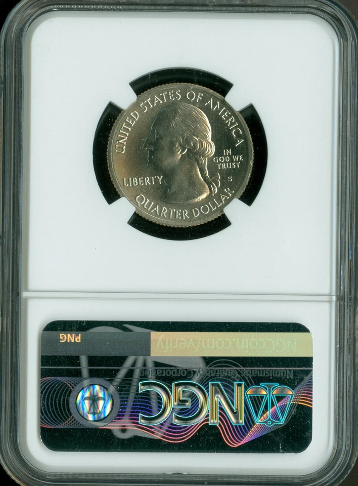 2018 S BLOCK ISLAND QUARTER NGC MS67 PQ MAC FINEST GRADE & SPOTLESS  . - Image 2 of 2