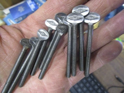 10 NOS Vintage #10-32 X 2" Type P Spade Thumb Screws Made In USA Parker Kalon