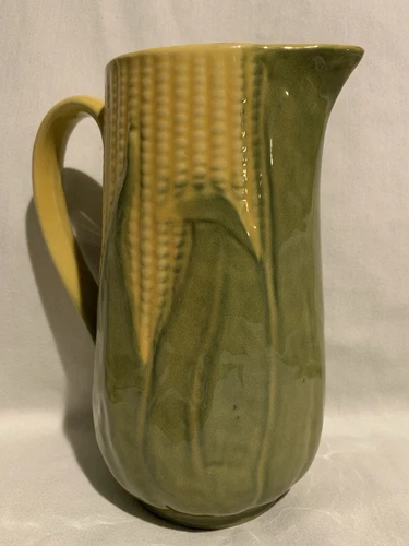 Vintage Shawnee Corn King Pottery Pitcher #71 Height 8 Inches
