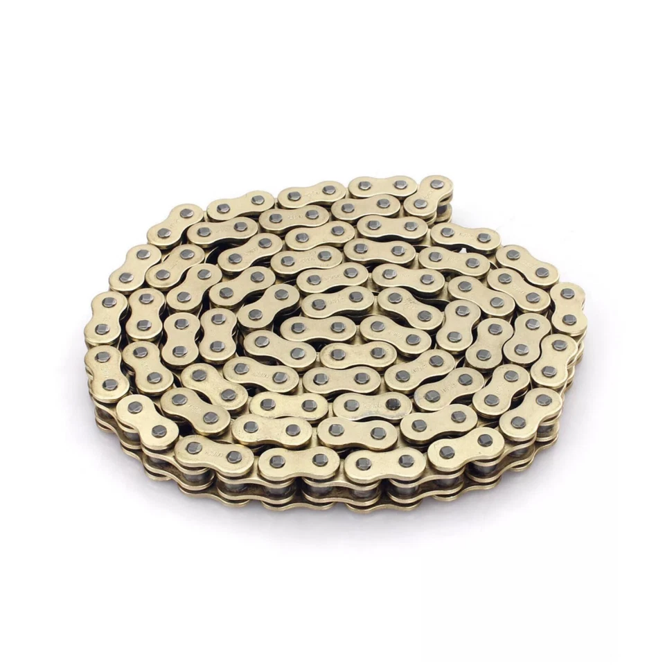 Cadena 520 120 eslabones para Husaberg FC 400 501 1996-2001 1997 1998 FE400 FE501 oro Foto 4 de 4