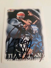 RITA WILLIAMS WASHINGTON MYSTICS RARE SIGNED BASKETBALL CARD
