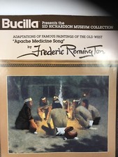 Bucilla Stitchery Kit Frederick Remington Apache Medicine Song 14' X 18' New
