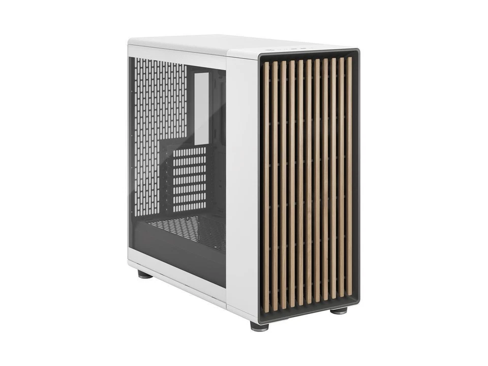 Fractal Design North XL ATX mATX Mid Tower PC Case - Chalk White Chassis with Oa - Image 3 of 4