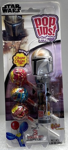 Chupa Chups POPUPS! LOLLIPOP Collectible: Mandalorian Star Wars Great Gift Idea - Picture 2 of 5