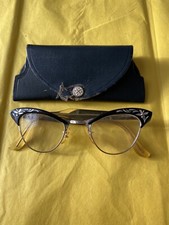 Vintage 12k Gold Filled American Optical Women  s Glasses from 1960s Cat Eye