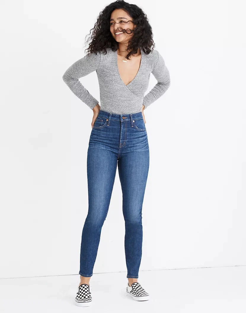 MADEWELL Curvy High-Rise Skinny Jeans in Moreaux Wash Size 23 | eBay