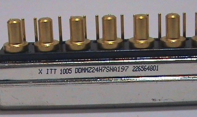 ITT Cannon D-Sub Connector DDMMZ24H7SNA197 MIL-DTL-24308 Gold Connectors - Image 4 of 4