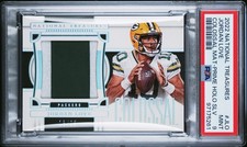 2022 National Treasures Jordan Love Colossal Materials Patch Holo /25 PSA 9