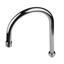 KWODE 6  Swivel Gooseneck Spout 6 inches reach, 11.2 height, Silver