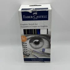Faber-Castell 8 Piece Graphite Sketch Set Creative Studio  Pencil Eraser
