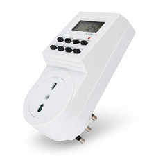 Aigostar Presa Timer Digitale Settimanale Programmabile 16A 3680W Bianco