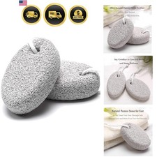 2PCS Natural Pumice Stone for Feet, Lava Pedicure Tools Hard Skin Callus Remo...