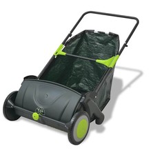 vidaXL Outdoor Garden Power Lawn Sweeper Leaf Grass Collector Remover 103 L vida