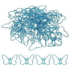 40pcs Paper Clip, Butterfly Shape Paper Clip Small Cute, 37mm, Blue