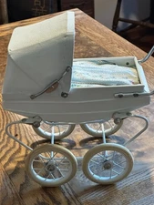 Vintage Doucet Mid Century French Doll Carriage Pram Buggy France Good condition