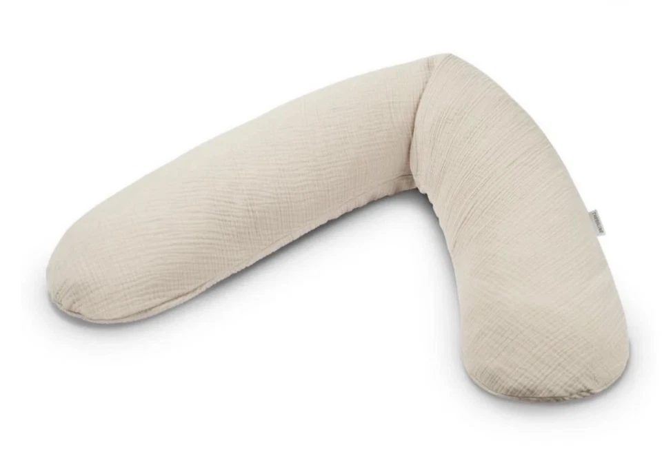 190 cm 74“ Replacement COVER Design ECRU  Nursing Pillow THERALINE Spandex - Image 2 of 4