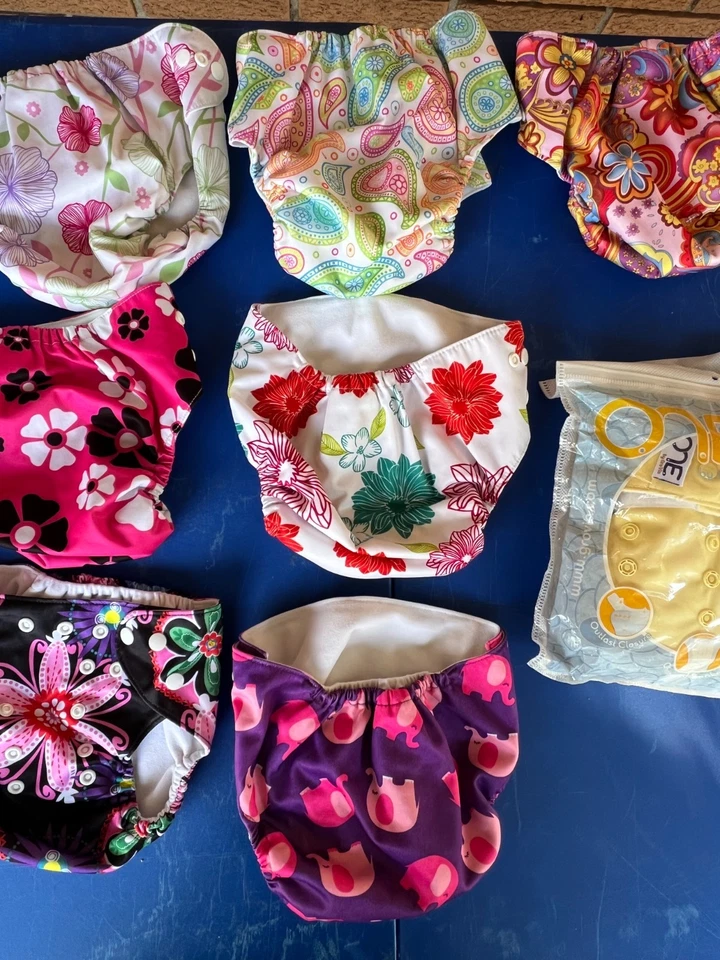 Pañales lavables reutilizables para bebé pañal cierre a presión un inserto de tela Grovia Foto 3 de 4