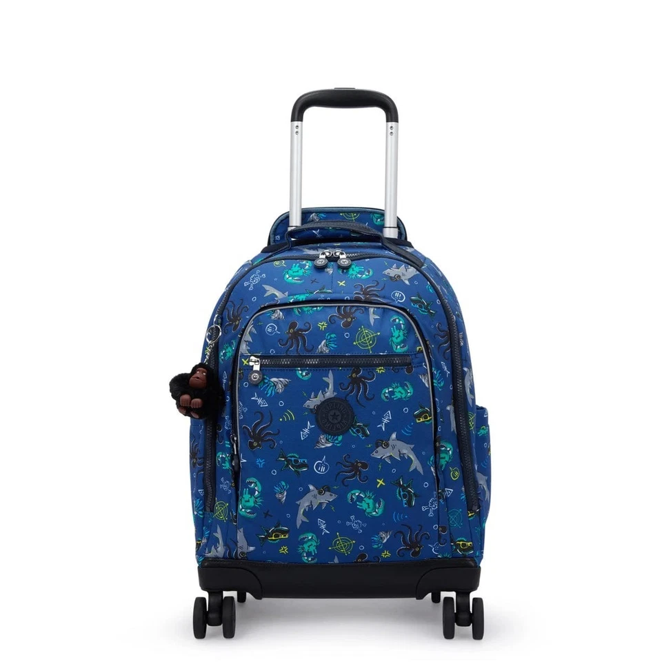 Kipling Nueva Mochila con Ruedas Estampada Zea 15" para Laptop  Foto 2 de 4