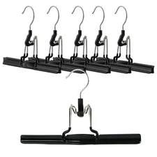 by Reston Lloyd Non-Slip Space-Saving Clothes Hanger with Clamp for Pants and...