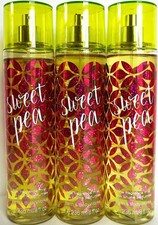 Bath Body Works SWEET PEA Fine Fragrance Mist, 8 fl. oz, NEW x 3