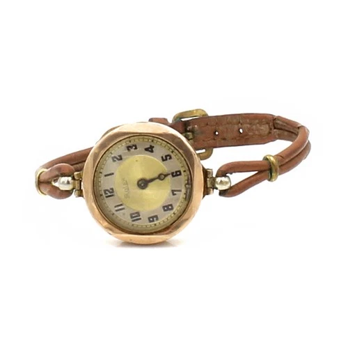 Vintage Rolex 9K Gold Manual 15j 6.25" Women's Wristwatch #WB4347-2