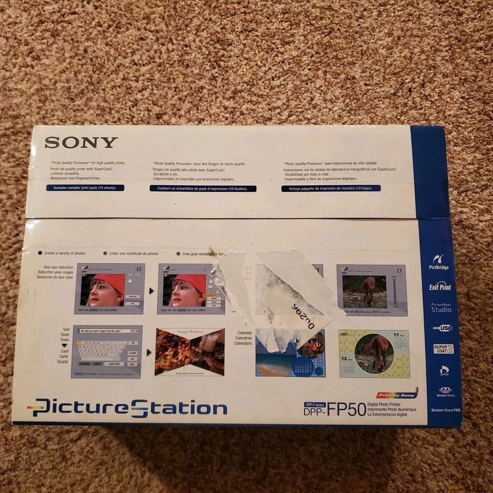 Sony Picture Station DPP-FP50 Digital Photo Printer - New, Complete in Box - Image 2 of 4