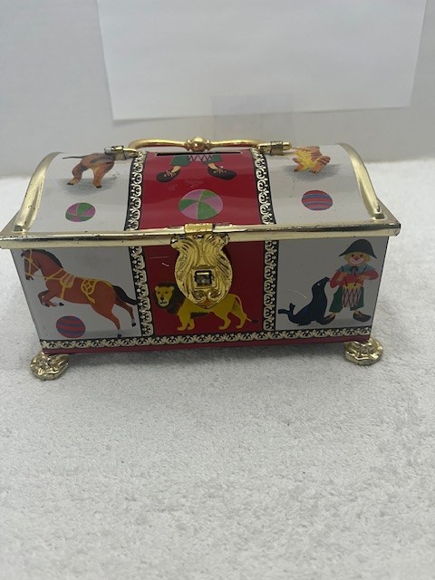 Multicolor Klann Quality collectable Tin Circus Coin Bank