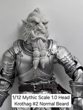 3d Printed 1.0  Headsculpt For Mythic Legions 1 12 figure -  KROTHAG ORC HEAD 2