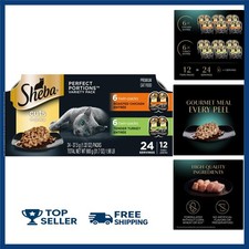 Sheba Perfect Portions Wet Cat Food Cuts in Gravy Variety Pack 2.6 oz 12 Count