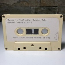 Pastor Rohr Sermon Cassette Tape Sept 1 1985 West Court St Church of God Audio