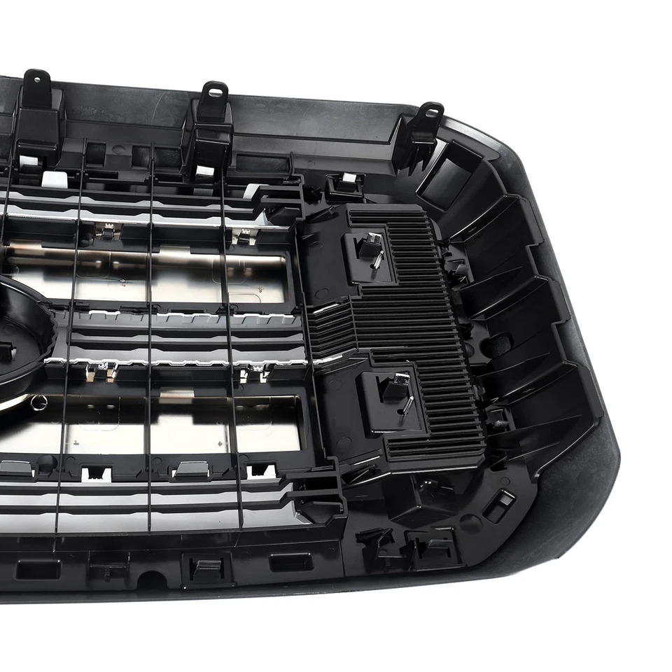 Tuxedo Black Shell Chrome Lariat Grille For 2011-2016 Ford F250 F350 BC3Z-8200-A Foto 4 de 4