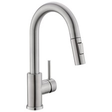 Modern Bar Sink Faucet for Kitchen Sink Single Handle with Pull Out Sprayer H...