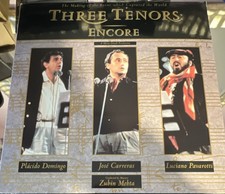 Three Tenors Encore LaserDisc Classical Opera Domingo Carreras Pavarotti Mehta