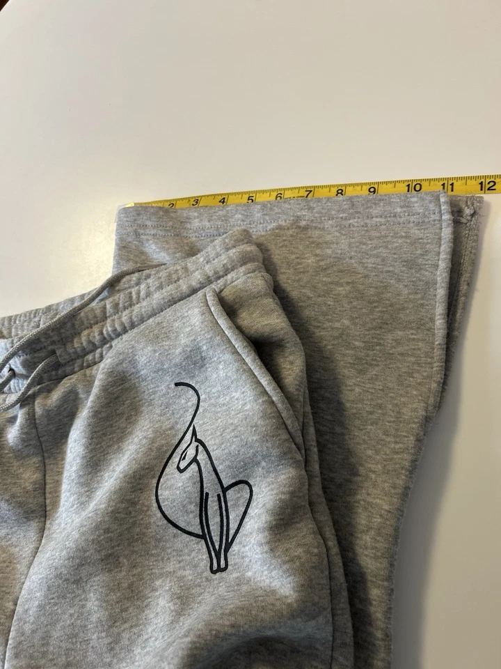 BABY PHAT Gris Acampanado Pierna Ancha Sudor Salón Atlético Bolsillo Pantalones Mujeres LG Y2K Foto 4 de 4