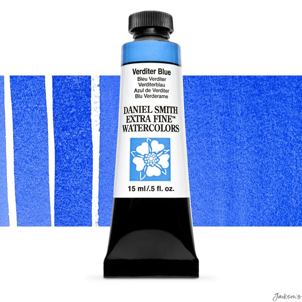 Daniel Smith Watercolour Paint Tube 15ml Verditer Blue Artist Painting