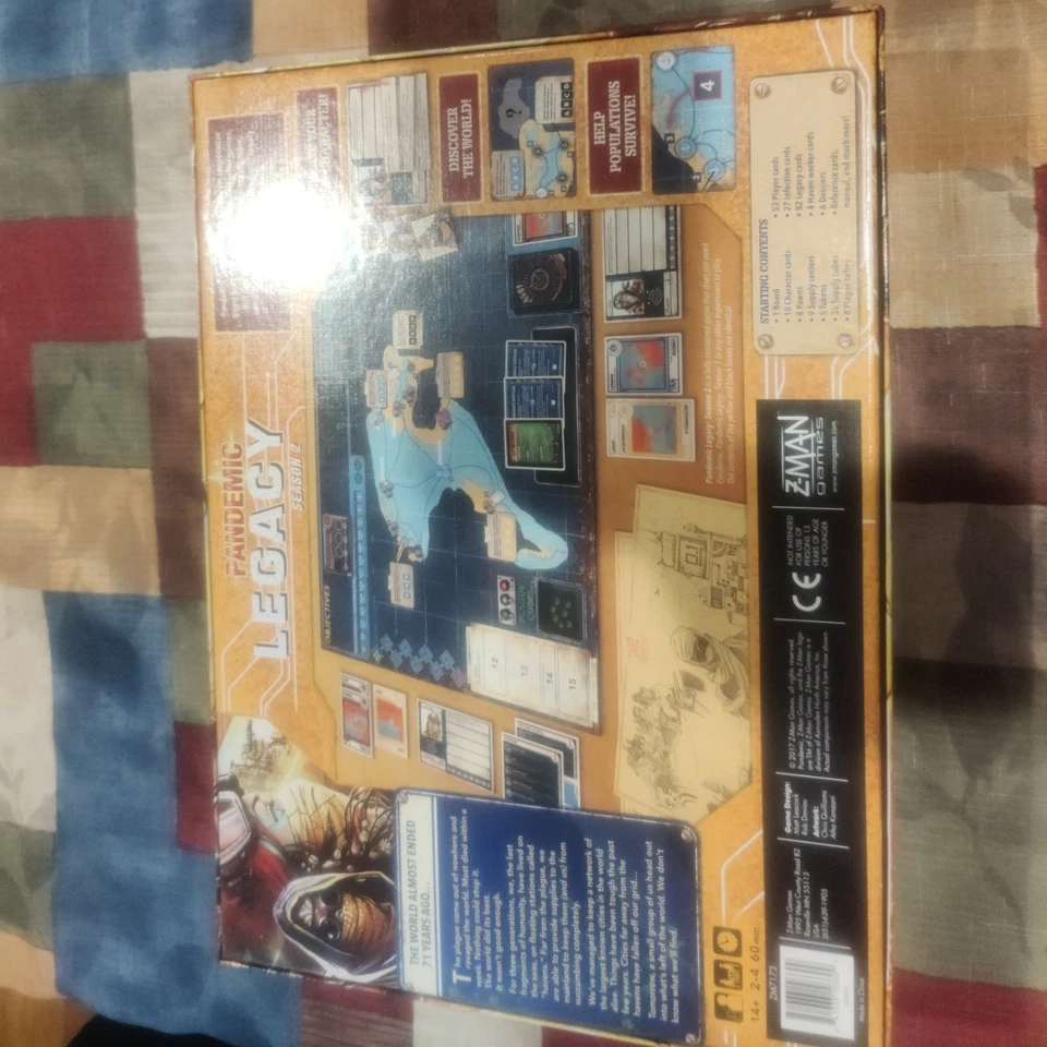 Pandemic: Legacy Season 2 (Yellow Edition) - Z-Man Games 2017 - Opened, unplayed - Image 2 of 3